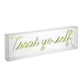 thumbnail image 2 of Treat Yo Self 20" Contemporary Glam Acrylic Box USB Operated LED Neon Light, Yellow, 2 of 6