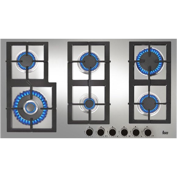 Parrilla Empotrable De Gas Teka EFX 90.1 6G AI AL 2DR CI 86 cms