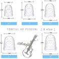 thumbnail image 3 of Protector de dedos de silicona para guitarra, punta de dedo para guitarra, tapa protectora para dedos, 3 of 5