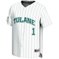 thumbnail image 2 of Youth GameDay Greats #1 White Tulane Green Wave Lightweight Baseball Jersey, 2 of 4