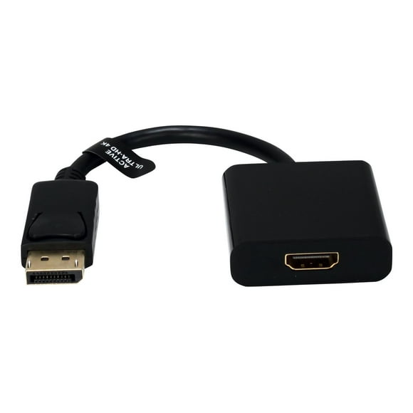 QVS Active 4k UltraHD - Adapter - DisplayPort male to HDMI female - 4K support