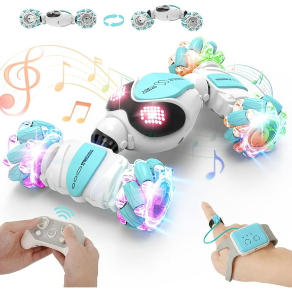 ATHLERIA Gesture RC Car Toys for Age 6-14 Boys&Girls,2024 Mini Twist Car with Pro Coreless Motor,Hand Remote Control Drift Stunt Car,Best Birthday Gifts Ideas for Kids Age 678910  yr