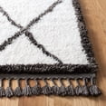 thumbnail image 4 of SAFAVIEH Carmella Chase Aztec Polyester Shag Area Rug, Cream/Gray, 6'7" x 6'7" Square, 4 of 11