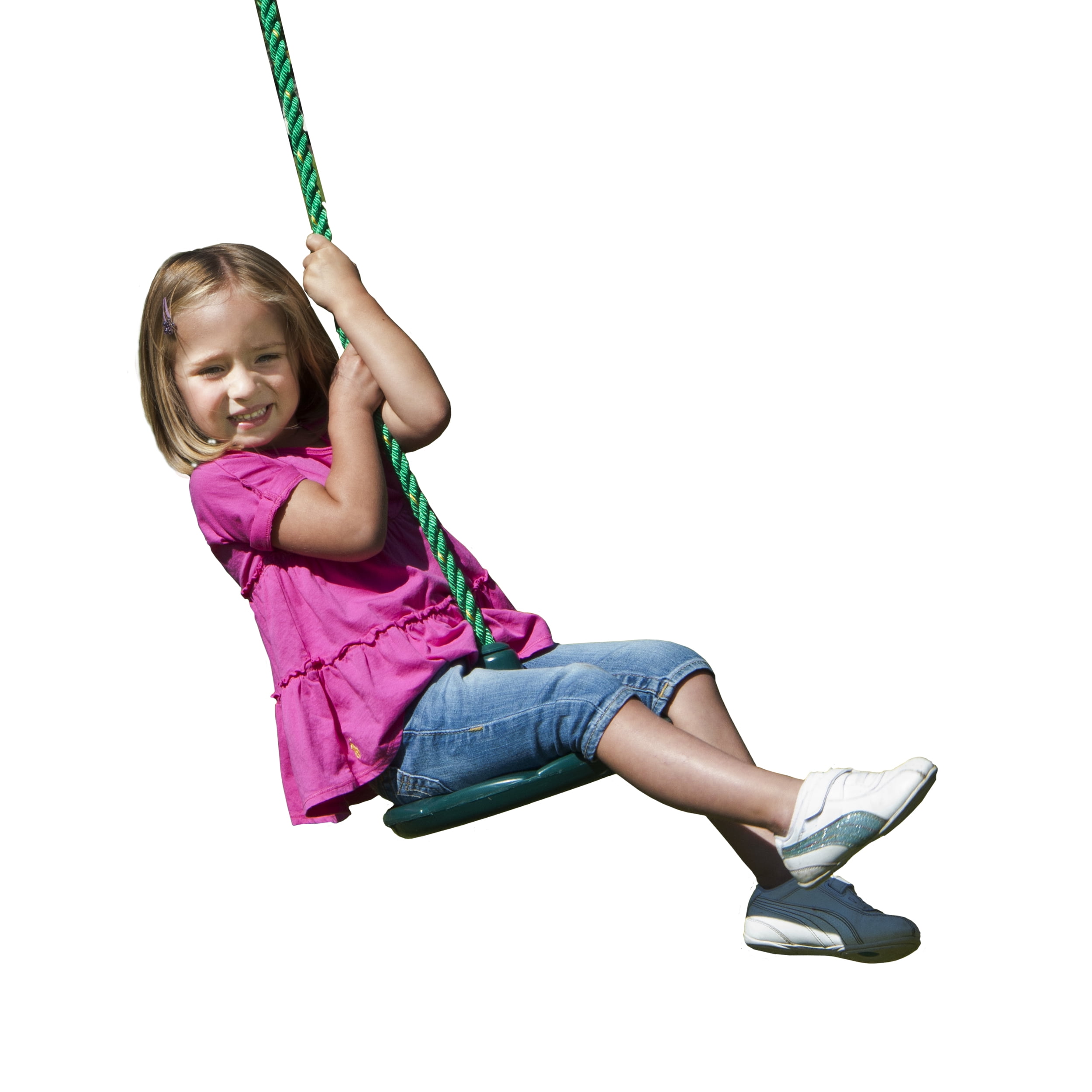 Gorilla Playsets Disc Swing - Green with Green Rope