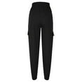 thumbnail image 6 of LADIGASU Men's Casual Solid Pants With Drawstring And Multiple Pockets Small Leg Pants, 6 of 7
