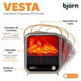thumbnail image 3 of Calefactor Eléctrico 1500W PTC Simulador Chimenea I Marca björn I Control por Perilla, 3 of 5