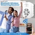 thumbnail image 3 of PlyeUSa Par de parlantes Bluetooth para interiores y exteriores - Sistema de altavoces de rango completo de 4" y 2 vías, resistente al agua, doble, de 300 vatios, con tweeter de polímero de alto cumpl, 3 of 5