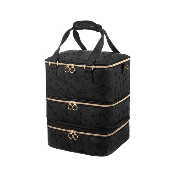 Spacious Cosmetic Bag for Nail Polish Storage - Holds 84 Bottles with Removable Layer for Nail Lamp - Ideal for Salons and Home Use