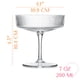 thumbnail image 2 of Gafas Coupe Glassique Cadeau vintage Art Deco, 200 ml, juego de 4, 2 of 7