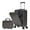 Brown, variant on Villeston 14"/20" 2 pcs/set in ABS Spinner Wheel Luggage, with Combination Lock and Front Opening Design, 14" Cosmetic Case,Yellow