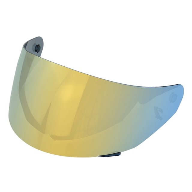 Premium PC Motorcycle Helmet Replacement Lens for LS2 FF352/384/351/369/802 - Anti-UV, Anti-Fog, Anti-Scratch, Windproof, Sunlight Protection - Gold Coating, Easy Install, Full Face Helmet Accessory,