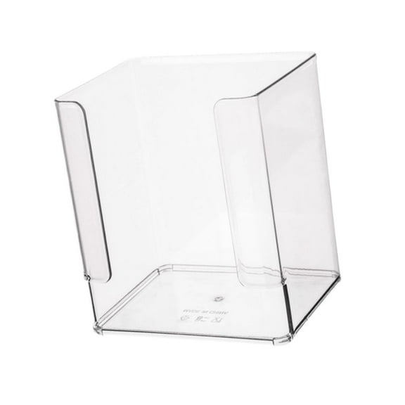 deevoka Desk Book Organizer Clear Storage Box Document Non Skid File Holder