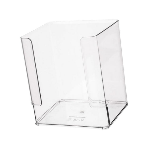 Organizador de escritorio para revistas, archivadores, libros, transparente, apilable, decorativo, caja de almacenamiento, vitrina para sobres de guar