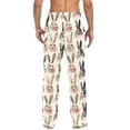 thumbnail image 5 of Cute Bunnies Rabbits Mens Pajama Pants Cotton Elastic Waistband Lounge Sleep Pajama Bottoms Pj with Pocket, 5 of 7