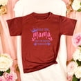 thumbnail image 3 of Playera Blusa Mujer De Feliz Día Mamá Eres Mi Mayor Bendición Regalo Día de las Madres Moda Casual Color Shedron Talla Chica Marca Emil SaEs, 3 of 4
