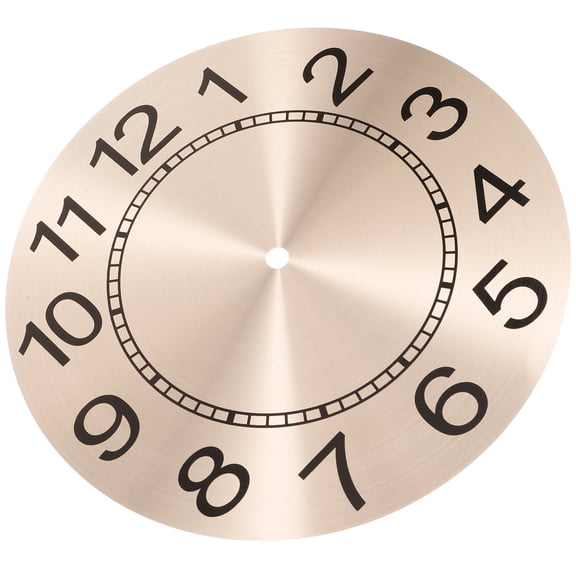 Rose Aluminum Wall Clock Face Round Replacement Dial with Quartz Movement for Hanging Clock Accessories