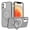 Gray, variant on Dteck Magnetic Case for iPhone 12 /12 Pro,Shockproof Matte Translucent PC Case Compatible with Mag Safe Ring Holder Kickstand Silicone Bumper Cover for iPhone 12 /12 Pro,Black