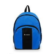 Everest Unisex Backpack with Front and Side Pockets, Royal Blue Black