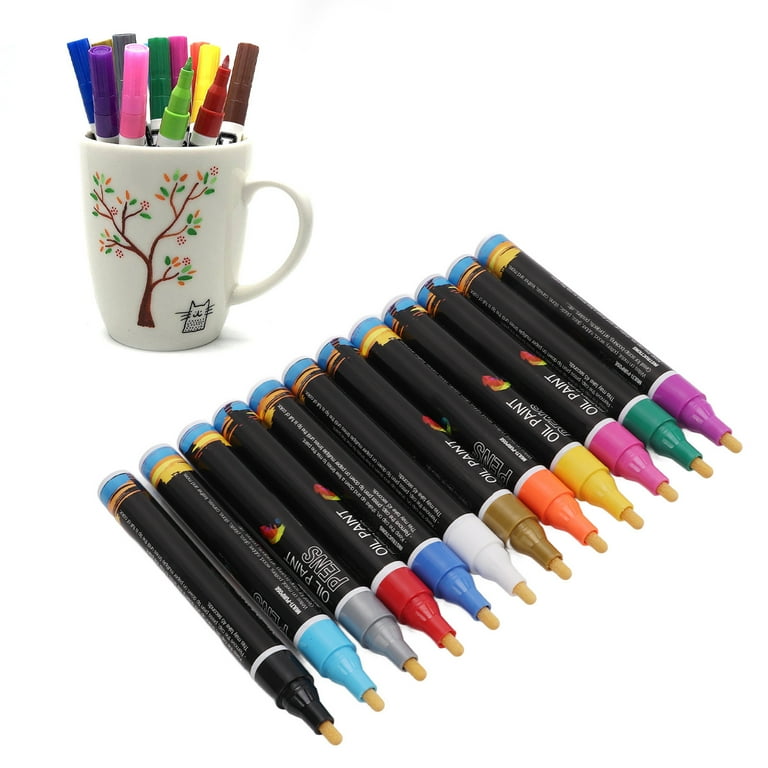 Oil Based Paint Markers, Large Capacity Paint Marker For Above 3 Years Old  For Art Painting