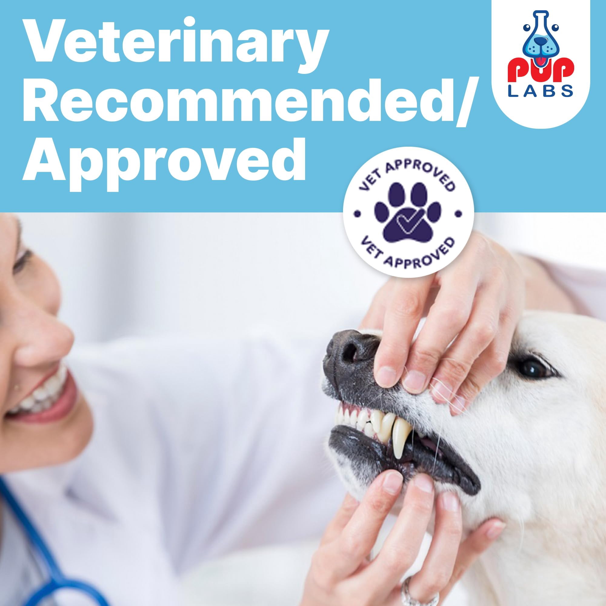 Pup Labs ProDenta, Tartar & Bad Breath Remover for Dogs, Plaque and Gum Support, 30 Scoops (3-Pack)