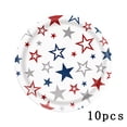 thumbnail image 3 of Assiettes en Papier du 4 Juillet, Lot de 10, Assiettes Jetables Patriotiques de 7 Pouces avec Étoiles, Assiettes à Dessert Rouges, Blanches et Bleues pour Fête de la Fête de l'Indépendance, 3 of 8