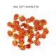 thumbnail image 5 of Billuyoard 12x Hermosas flores naranjas de imitación para decoración de pared: agregue tranquilidad a su espacio Hoja de arce roja simulada Decoración, 5 of 6