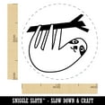 thumbnail image 2 of Sweet Sloth Hanging from Tree Self-Inking Rubber Stamp Ink Stamper - Sky Blue Ink - Medium 1 Inch, 2 of 7