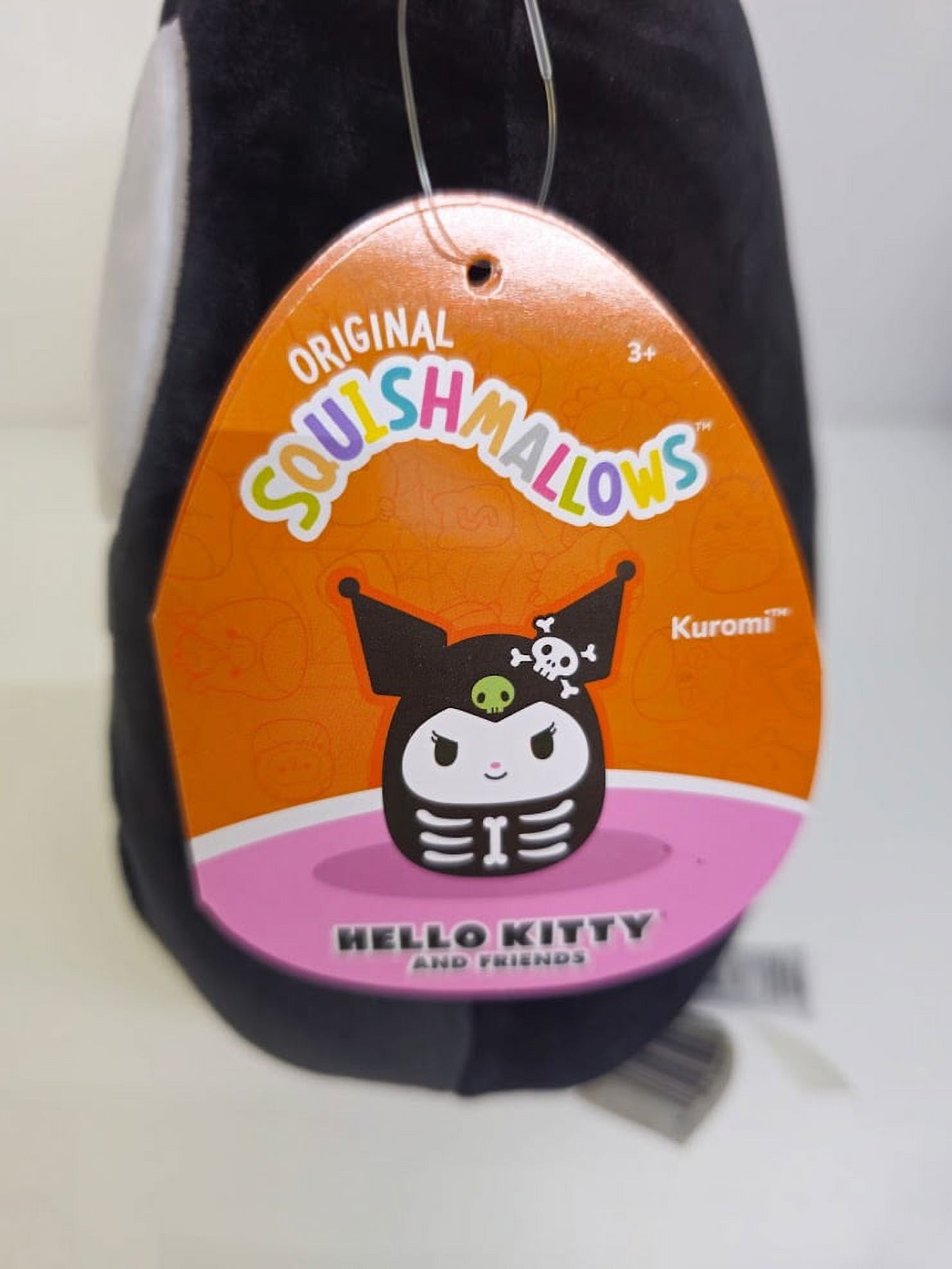 Squishmallows Official Kellytoy Sanrio Squad Squishy Stuffed Plush Toy  Animal (Kuromi, 8 Inch)