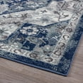 thumbnail image 3 of Luxe Weavers Floral Medallion Boho Dark Blue 8x10 Area Rug, Living Room Carpet, 3 of 7