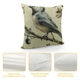 thumbnail image 4 of Creowell  Decorative Throw Pillow Covers Spring Flower Bird Butterfly Pillow Cases Cushion CasesToss for Living Room,Couch and Bed (Flower and Bird) White, 4 of 5