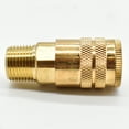 thumbnail image 3 of Interstate Pneumatics CH461B 1/4 Inch Industrial Brass Coupler x 3/8 Inch Male NPT, 3 of 5