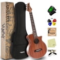 thumbnail image 2 of Electric Ukelele Concert Ukulele Acoustic Electric Uke with Equalizer 23 Inch Ukulele for Adults Beginner with Starter Ukele Kit Include Electric Ukulele Case Tuner Strap String Picks Clean Cloth, 2 of 4