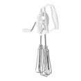 thumbnail image 3 of Graflsoa Compact White Handheld Manual Egg Beater - Stainless Steel & ABS Ergonomic Non-slip Handle Double-wheel Design for Effortless Whipping Eggs, Cream, Smoothies - Durable Rustproof Kitchen, 3 of 6