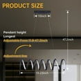 thumbnail image 2 of Ore International 14 W Led W/ Adjustable 47" - 12" Suspension Wire Modern Ceiling Pendant, 2 of 10