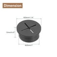 thumbnail image 2 of Uxcell 6Pack 1" Cable Hole Cover Rubber Desk Cable Wire Cord Grommet for Wire Organizer, 2 of 6