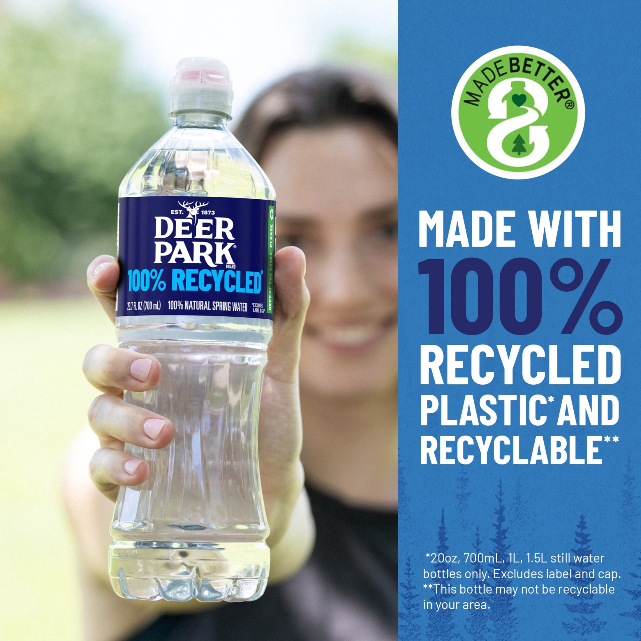 Deer Park Spring Water, 8 Fl Oz, 48-Pack Plastic Bottles