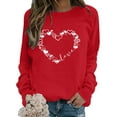 thumbnail image 5 of Valentine's Day Casual Womens Sweatshirts Crewneck Long Sleeve Tops Oversized Pullover Sweatshirt for Women, 5 of 5