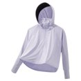 thumbnail image 4 of Penkiiy Kids UPF50 + Camisa de sol Chicas Fit Ropa de protección solar Sudadera atlética con capucha con agujeros en el pulgar 3 Años Púrpura, 4 of 5