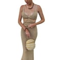 thumbnail image 4 of Txlixc Vestido largo con tirantes sexy para mujer Vestido ajustado de cintura alta sin espalda hueca Txlixc Moda, 4 of 7