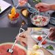 thumbnail image 5 of Naiovety Paquete de 8 cucharas para helado de acero inoxidable, palas para frutas y sandías, cubiertos para banquetes y fiestas en Juegos de servir café y té Plata, 5 of 6