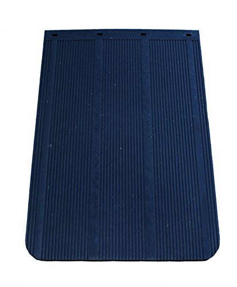 Plain Black 24" x 30" Polyethylene Semi Truck Mud Flaps-Set