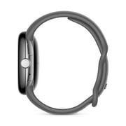 Google Pixel Watch - Android Smartwatch with Activity Tracking - Heart Rate Tracking Watch - Polished Silver Stainless Steel case with Charcoal Active band - WI-FI