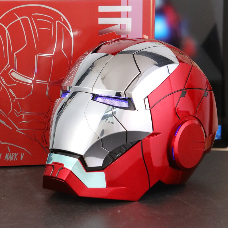 man mask casco de iron man electrico