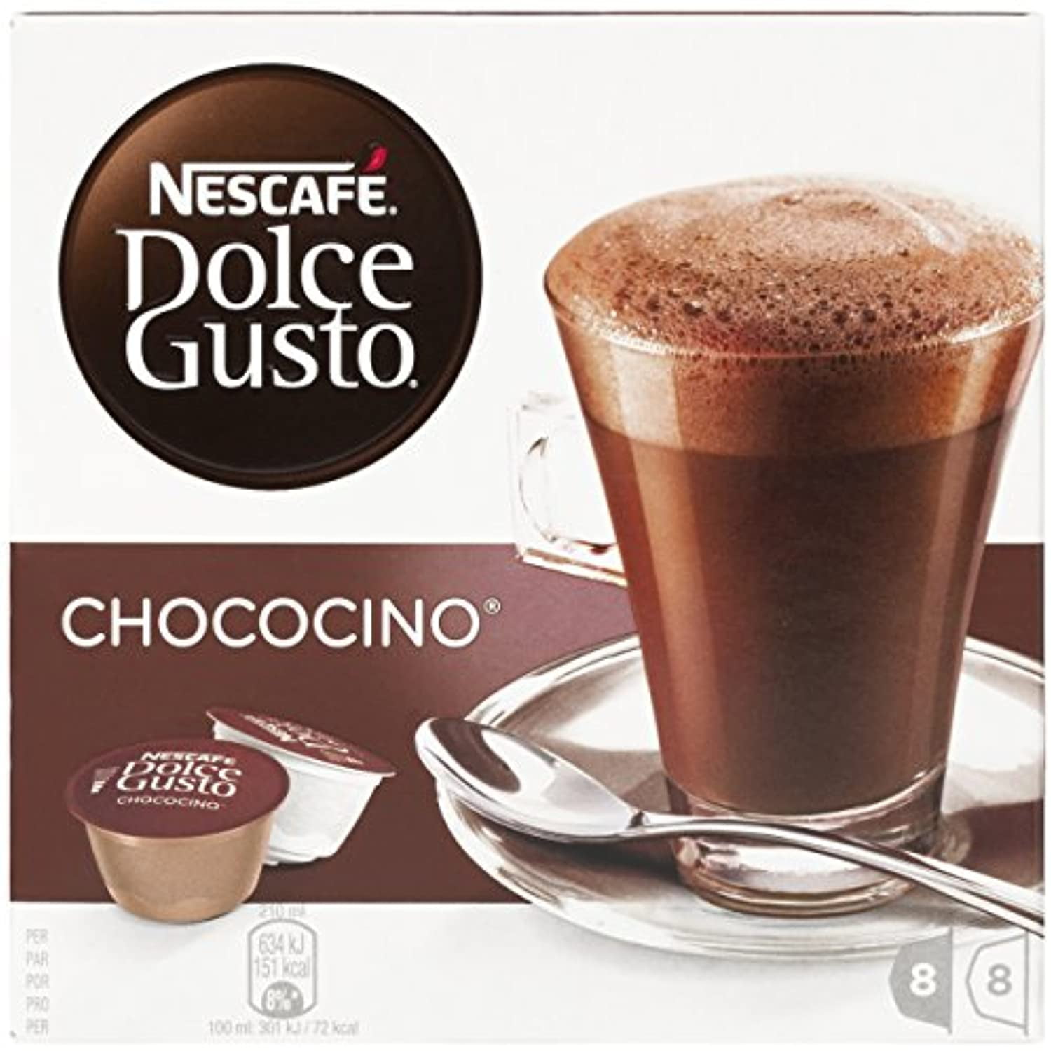 Cocoa capsules compatible with NESCAFÉ® Dolce Gusto® CHiATO Cocoa