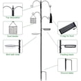thumbnail image 3 of Kit de estación de alimentación para pájaros, postes de comedero para pájaros, kit colgante de comedero múltiple premium con jaula de sebo y baño para pájaros, alimento para pájaros, calcetín de, 3 of 5