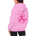 thumbnail image 3 of Breast Cancer Hoodies Women Ribbon Graphic Breast Cancer Awareness Coat Long Sleeve Full Zip Up Hoodies Coat, 3 of 8