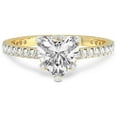 thumbnail image 3 of 3 Carat IGI Certified Heart Shape Lab Grown Diamond Engagement Ring | 14K Yellow Gold | Myra Secret Halo Lab Diamond Ring | FG-VS1-VS2 Quality Friendly Diamonds, 3 of 5
