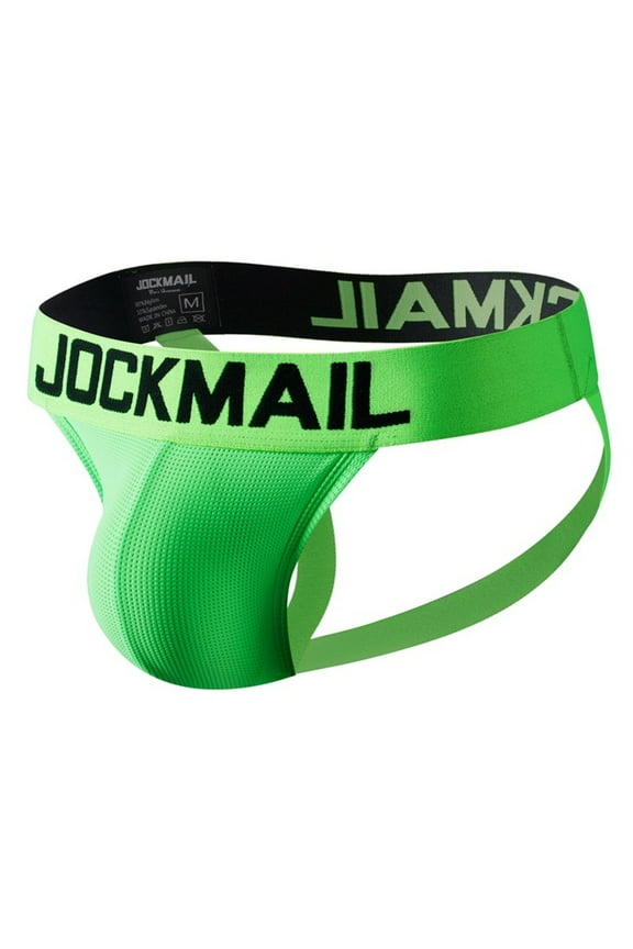 Men's Briefs Jock Strap Rainbow Breathable Men Sport Underwear Jockstrap for Gym Sport