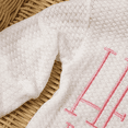 thumbnail image 2 of Ylsteed Newborn Baby Boy Girl Embroidery Long Sleeve Romper Leisure Clothes Outfits Bodysuit Baby Shower Coming Home Outfit Tops+Pants+Hat, 2 of 7