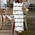 thumbnail image 2 of ChaoHeng Long Casual Dresses for Women Dresses Long Sleeve Casual Women' Printed Long Sleeve V-Neck Mid Calf Dress, 2 of 7